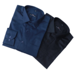 N&N Taffeta Chx Full Sleeve Shirt-Navy Blue & Black