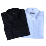 N&N Taffeta Chx Full Sleeve Shirt-Black & White