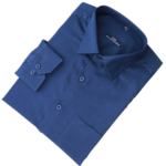 N&N Taffeta Chx Full Sleeve Shirt-Navy Blue