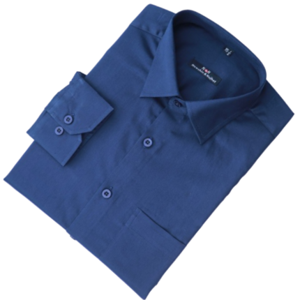 N&N Taffeta Chx Full Sleeve Shirt-Navy Blue