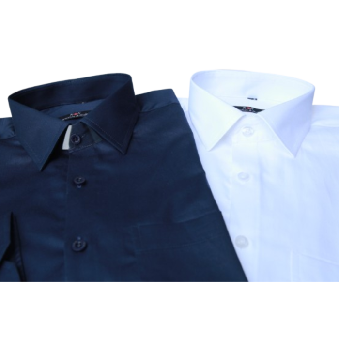 N&N Taffeta Chx Full Sleeve Shirt-Navy Blue & White