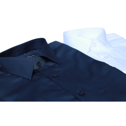 N&N Taffeta Chx Full Sleeve Shirt-Navy Blue & White